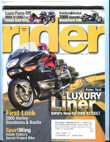 Rider magazine october 2004 - magazine,
