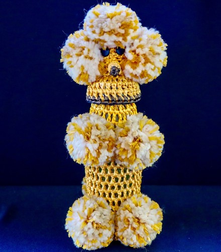 Crochet poodle vintage 1960s - poodle,