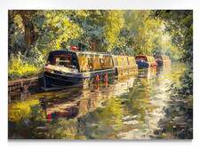 Canal Narrow Boat Landscape
