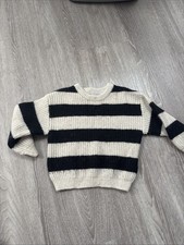 Zara Knit Jumper Girls Black