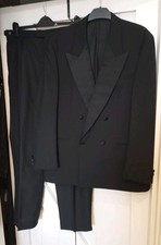 M&S Mens Black Double Breasted