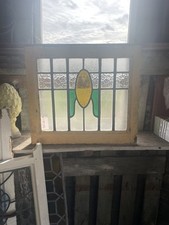 Antique Art Deco Leaded