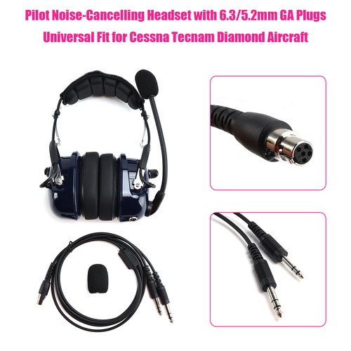Pilot noise cancelling headset - noise-cancelling,