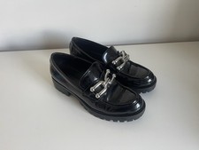 Zara Black Chunky Loafers Slip