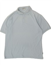 ASICS Mens Polo Shirt Large Blue Cotton TU02