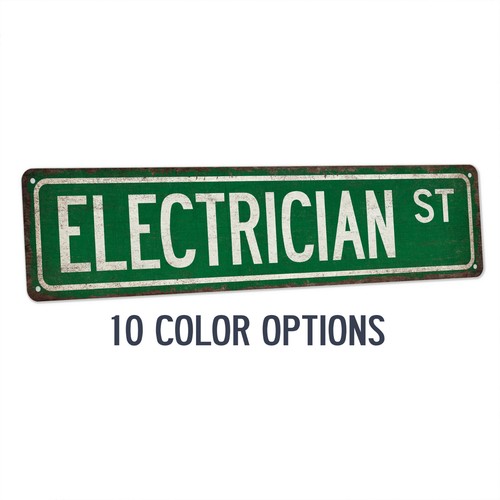 Electrician street sign - street,