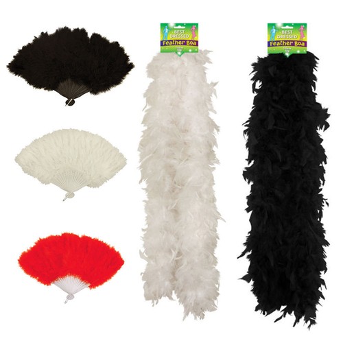 Show girl feather fan - feather,