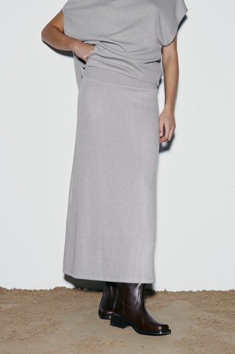 Zara soft midi skirt - zara,