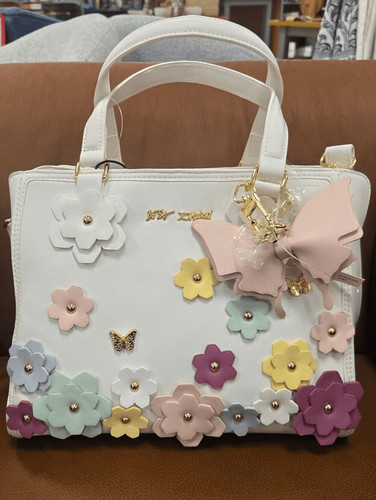 Betsey johnson flower satchel - betsey,
