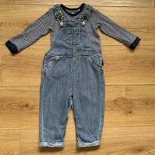 F&F Denim Dungarees & Striped