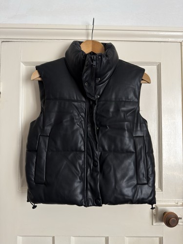 Zara women faux leather - faux,