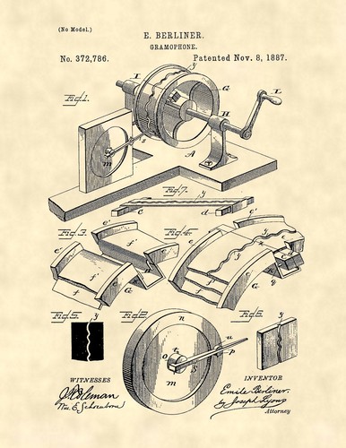 Berliner gramophone patent - us,
