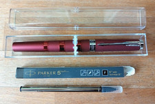 Parker 5th Gen. Ingenuity Pen - Burgundy Pattern - Bright Chrome Trim/New Refill
