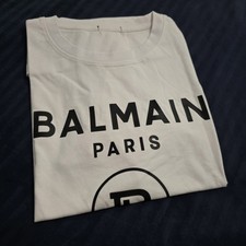 MENS T-SHIRT BALMAIN PARIS CREWNECK SHORT SLEEVE NEW SIZE L