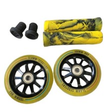 Slamm Matching Stunt Scooter Wheels/Grips Set - 100mm Wheels - SALE RRP £75