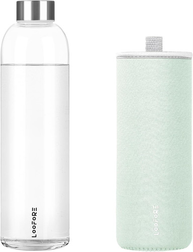 Glass water bottle - bottle, 1l
