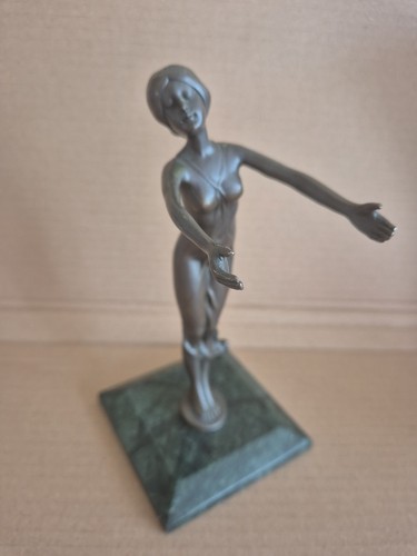 Bronze dancer signed - signed, b