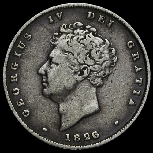 1826 george milled - 1826, silver