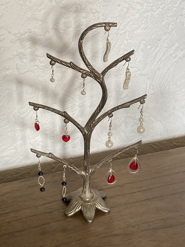 Metal tree earring stand - metal,