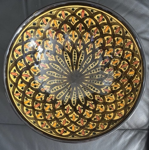 Moroccan pottery bowl - moroccan,