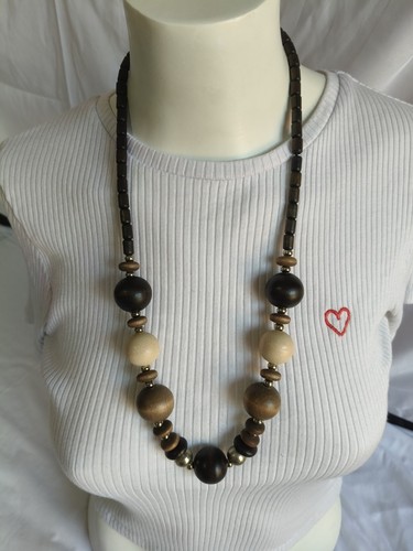 Vintage chunky wooden - chunky, bead