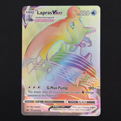 Pokemon tcg card lapras vmax - lapras,