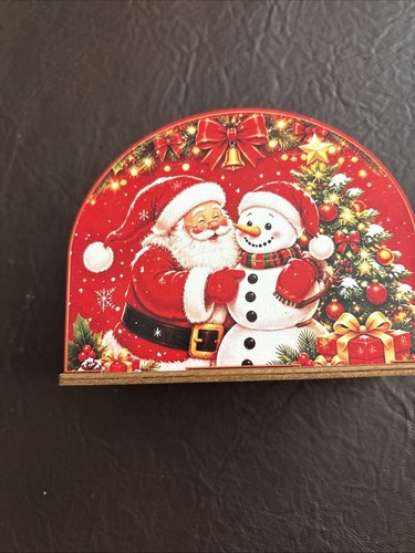 Wooden santa and - santa,