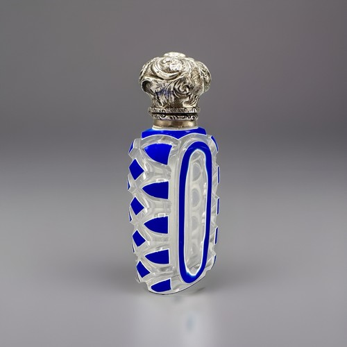 Victorian blue white overlay - &,