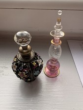 Vintage enamel flower perfume