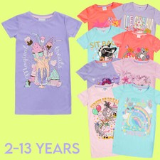 Girls Nightdress Nightie Size 2 3 4 5 6 7 8 9 10 11 12 13 Years Infant Nightwear