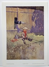 THE ARM OF THE LAW, by Lawson Wood, reproduction print