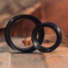 Black Eyelet Silicone Ear Tunnel Flexible Stretcher
