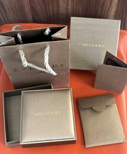 BVLGARI Packaging  empty bracelet jewellery Box + gift Bag &envelope + Card