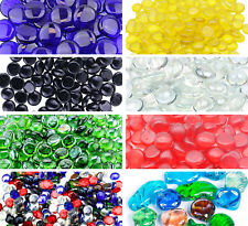 Round Glass Pebbles Stones Vases Nuggets Beads Gems  Lots Quantities & Colours