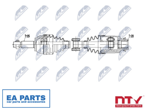 Drive shaft for - shaft, 2