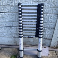 3.8m  Aluminium  Telescopic Ladder  Extendable Work Heavy Duty