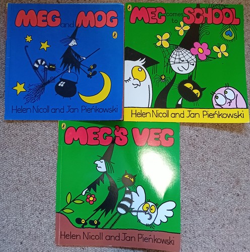 Meg and mog books - and,