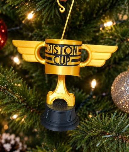 Piston cup trophy - piston, tree