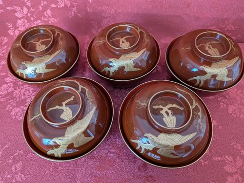 Vintage japanese lacquer bowl - vintage,