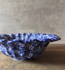 Blue White Floral Serving Bowl