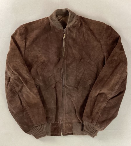 Vintage suede leather - suede, bomber