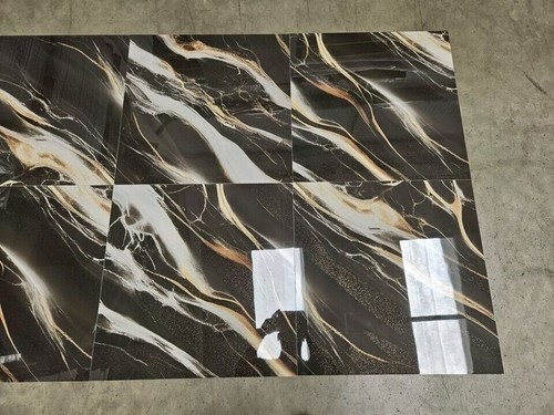 Gold black lightening marble - &,