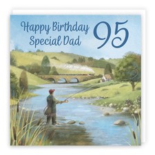 95th dad fly fishing birthday - 95th,
