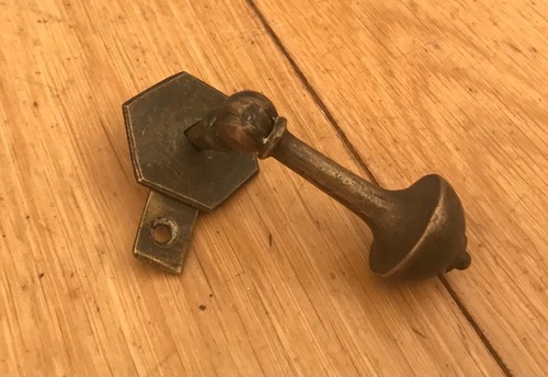 Vintage brass cupboard handle - brass,