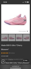 Li-Ning Wade Super Boom Men's Basketball Shoes Pink Size U.K. 10 Brand New InBox