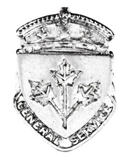 World War Two Canada Canadian Military General Service Veterans Silver Badge