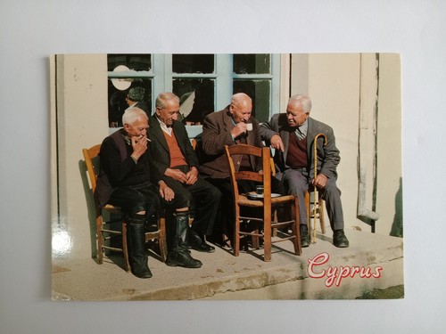 Cyprus old people the cafè - at,