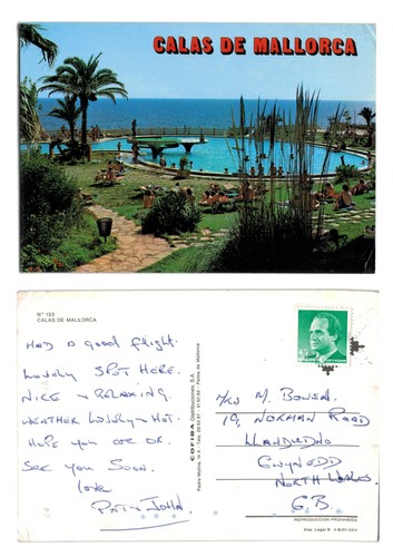 Vintage postcard calas de - calas,