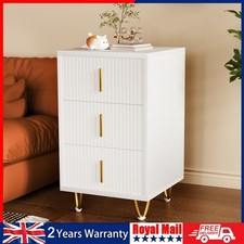 Bedside Table 2/3 Drawers Cabinet Bedroom Furniture Storage Nightstand Shelf