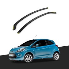 Ford KA MK2 2008-2016 3 Door Hatchback Wind Deflectors 2pc Tinted